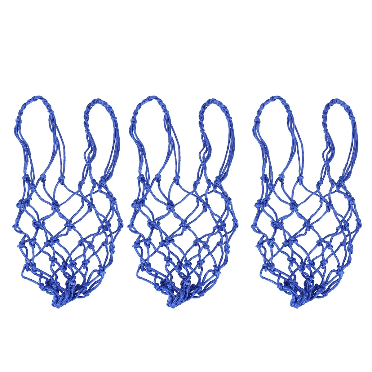 6Pcs Nylon Mesh Ball Bag Heavy Duty Drawstring Storage Bag for Basketball Soccer Training Equipment Carrier Nylon Soccer Carrier