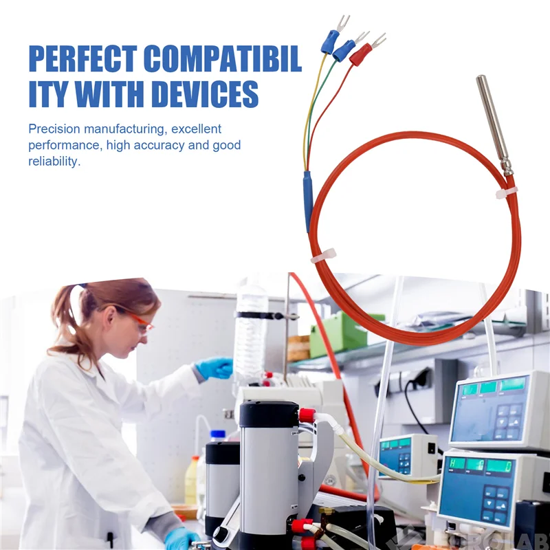 

Y42A-Датчик температуры PT100 Водонепроницаемый провод Термическое сопротивление Кремниевый провод Защитный кабель