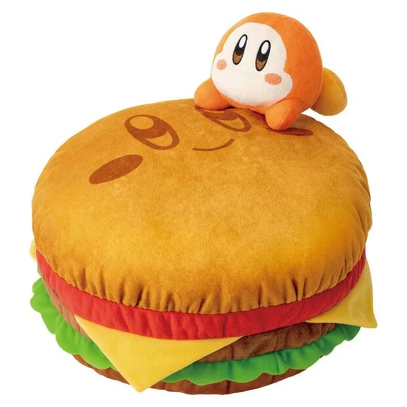 

Japanese Genuine Ichiban Rewards Cartoon Star Kirby Burger Waddle Dee Plush Toy Doll Pillow Hamburger Toys Hobbies Holiday Gifts