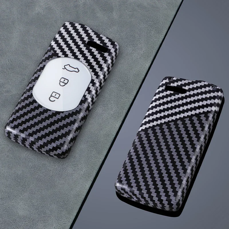 

3 Buttons Carbon Fiber Car Key Case Cover For Chery Tiggo 8 Arrizo 5 7 Pro EQ7 5x 3x Tiggo 7 Pro 2020 Gx