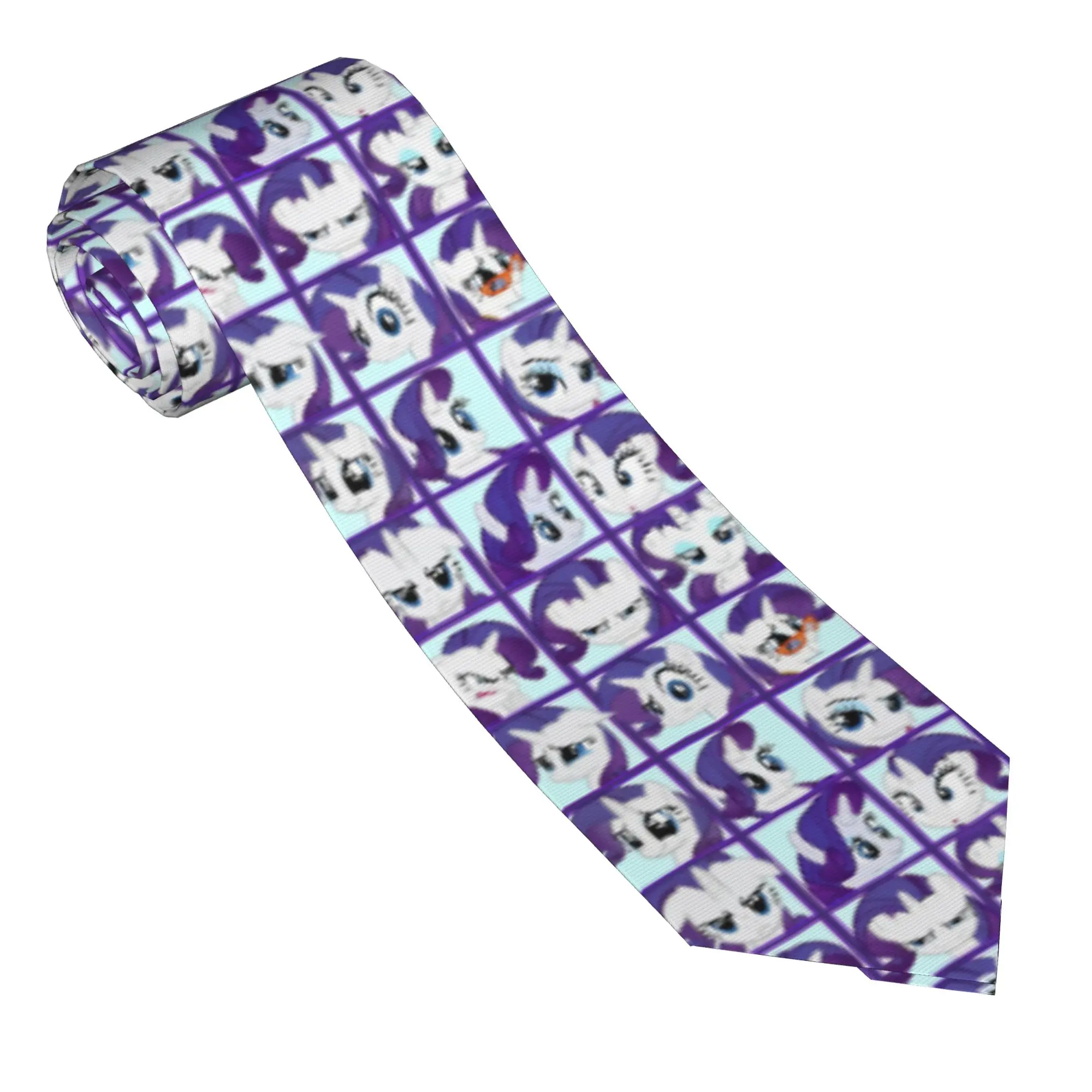 Necktie Mirror Pool Rarity Men Skinny 8 cm Narrow Neck Tie Ponies friendship is magic for Mens Shirt Accessories Cravat Business