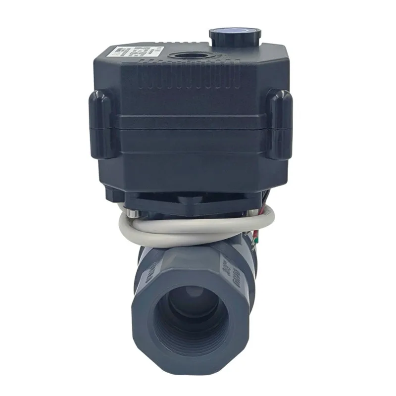 1/2 Inch Electric Motor Drive Ball Valve Motorized Flow Control for Air Compressor Fan Coil Unit FCU
