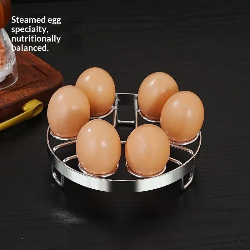 Egg Steaming Rack Metal Multifunctional Steaming Tray Holder Thickened Household Insulated Shelf Egg Rack Holder