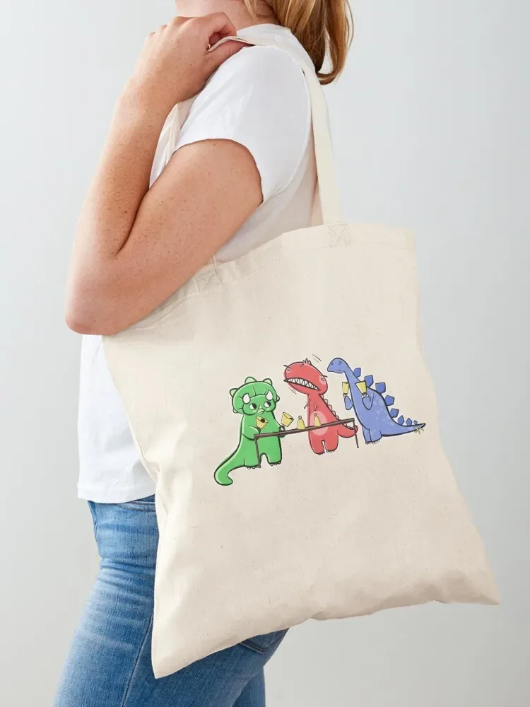 

Dinosaur Handbell Practice Tote Bag great bag shopper bag women canvas shopper woman ecological bags