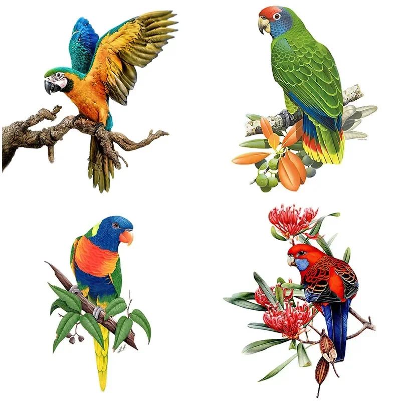 

Personality Super Beautiful Parrot Car Decoration Decal Wall Decal Household Bathroom Scratch Decoration, 15cm