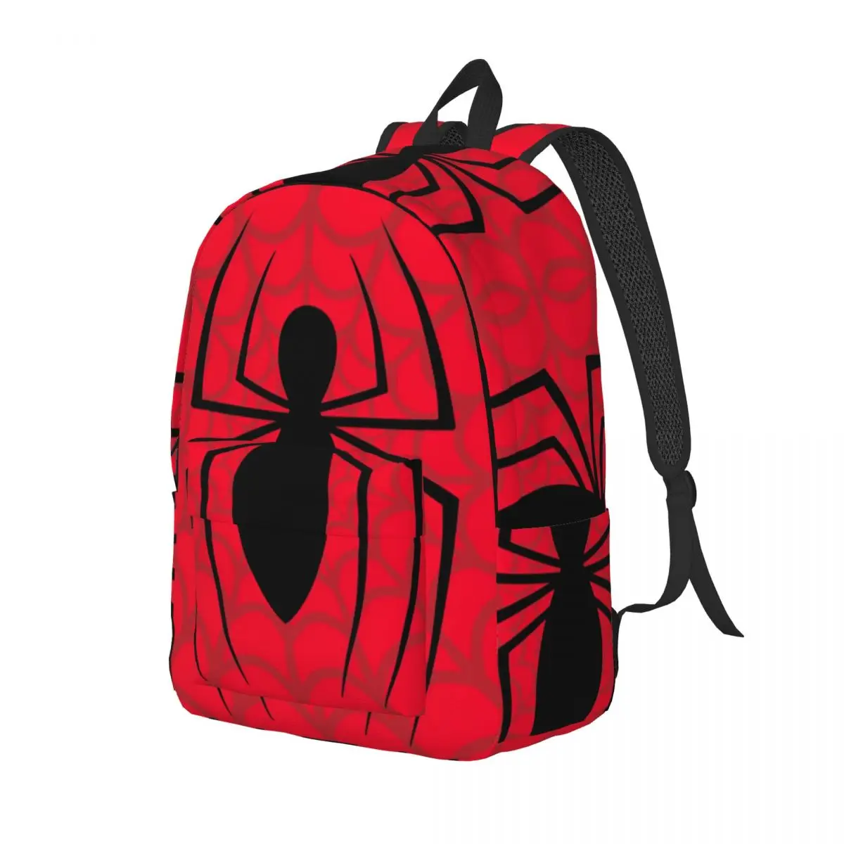 Spider Man Skinny Spider Logo Backpack Female Print Backpacks Polyester Streetwear High School Bags Daily High Quality Rucksack