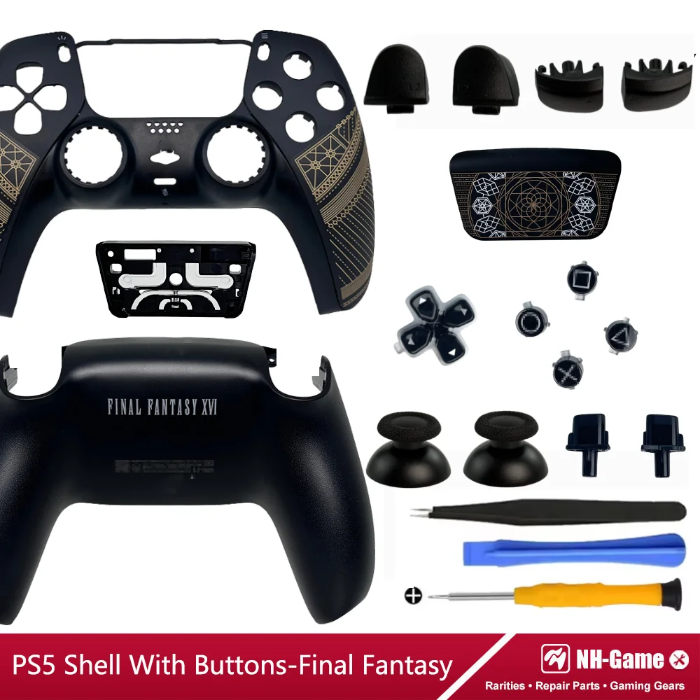 Replacement Housing Shell Kit For PS5 Controller BDM-030 L1L2R1R2 Button Front Back Case Touchpad Cover 3D Cap