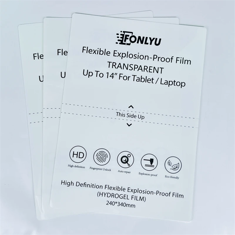 VORMIR Soft Film per tablet TPU Hydrogel Sheets pellicola salvaschermo per macchina da taglio Fonlyu pellicole flessibili per Laptop da 14 pollici