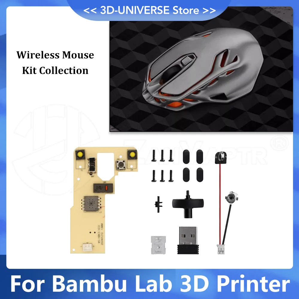 For Banbu Lab Wireless Mouse 002 DIY Creative Model Components for 3D Printer Parts Bambulab Hardware