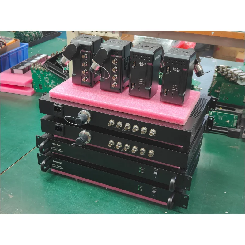 BMD SMPTE 4K 12G SDI Fiber Optic Transceivers with PGM and 150M Transmission