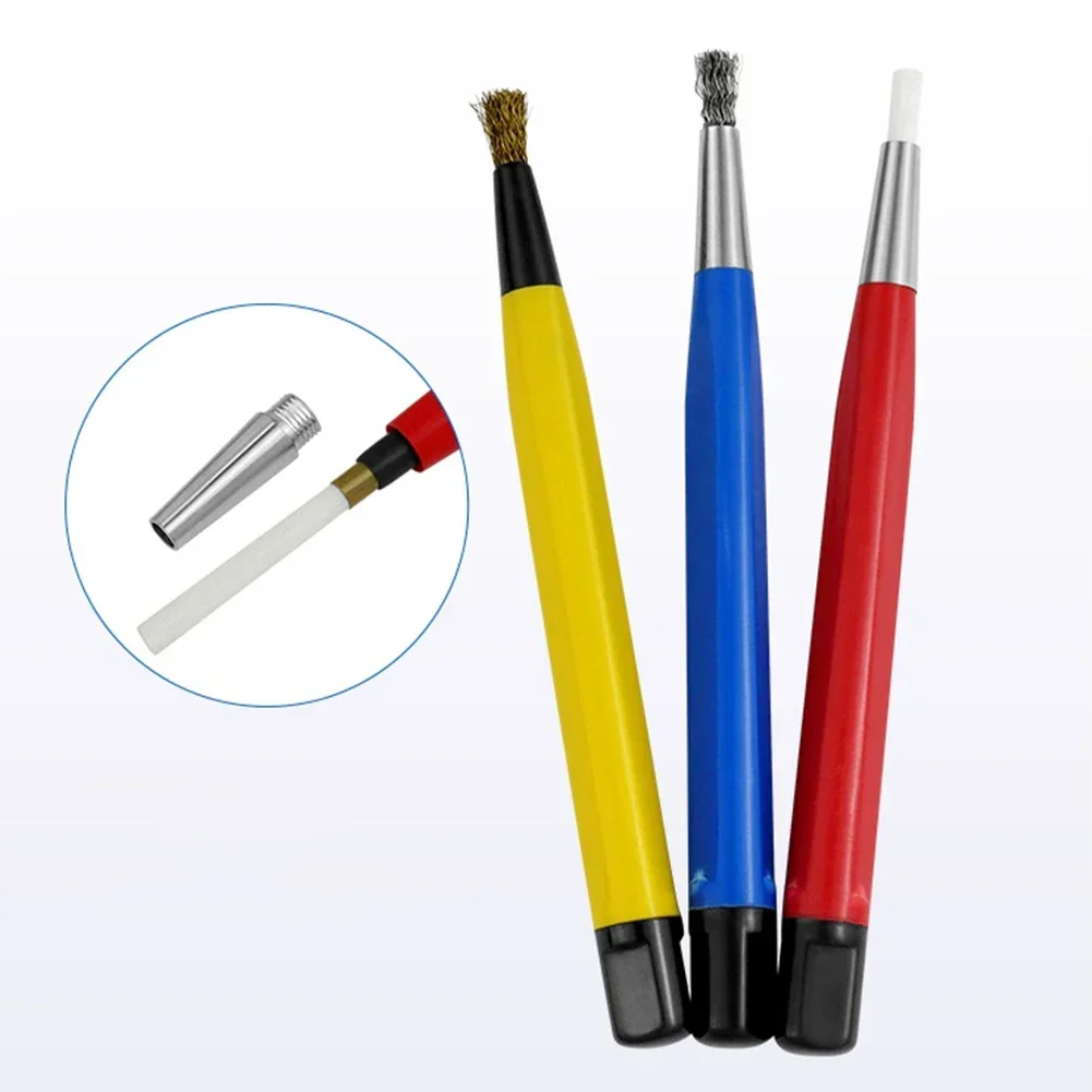 Multi Material Rust Removal Brush Pen for Watches Perfect Tool for Watchmakers with Glass Fiber Brass and Steel Choices