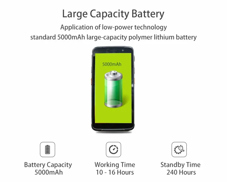 Jepower Efficient Smart Data Collection Handheld PDA Long Range UHF RFID NFC Reader Rugged 4GB Wi-Fi Barcode Scanner in Stock