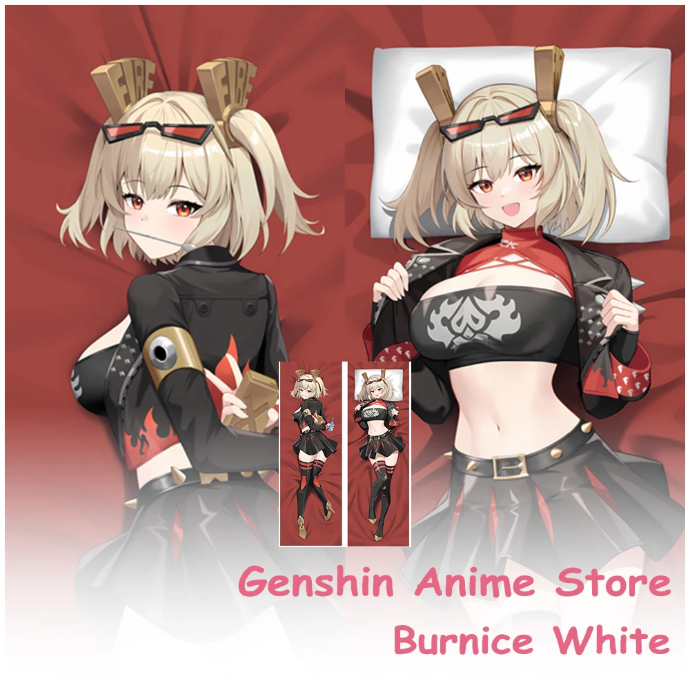 

Dakimakura Burnice White Cartoon Body Pillowcase 2Sided Printed Life Size Otaku Sleeping Cushion Cover Hugging Cosplay Props