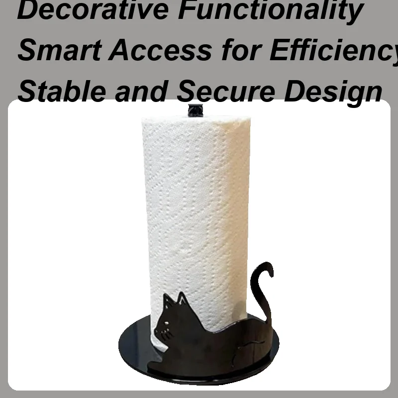 

Держатель для бумажных полотенец Декоративный держатель для бумажных полотенец Держатель для бумажных полотенец Компактная вертикальная подставка для диспенсера Полка для хранения