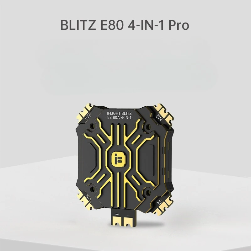High Current IFlight BLITZ E80 Pro 4in1 ESC with CNC Metal Housing, No BEC Heavy Load Drone ESC