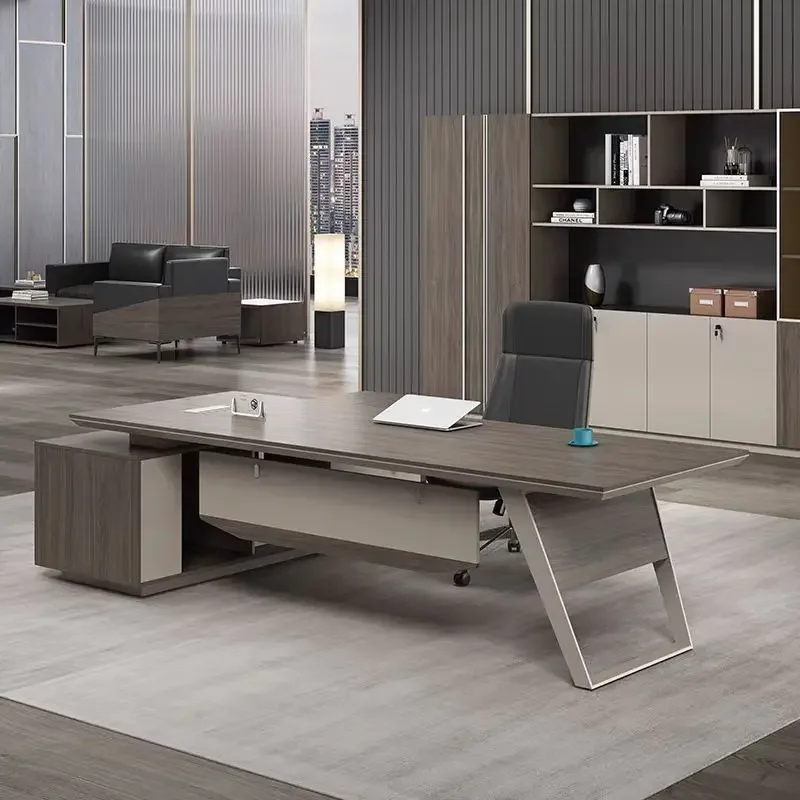 Premium Single boss table President table Large class desk Combined office furniture Simple modern manager supervisor desk