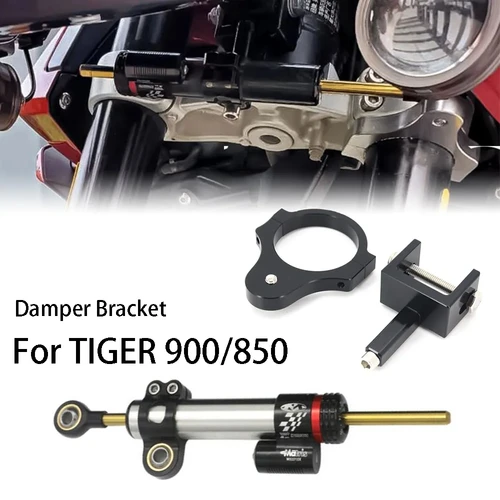 Estabilizador de dirección ajustable para motocicletas, Kit de montaje de soporte de amortiguador, compatible con TIGER 900 GT, TIGER900 RALLY, Tiger 850