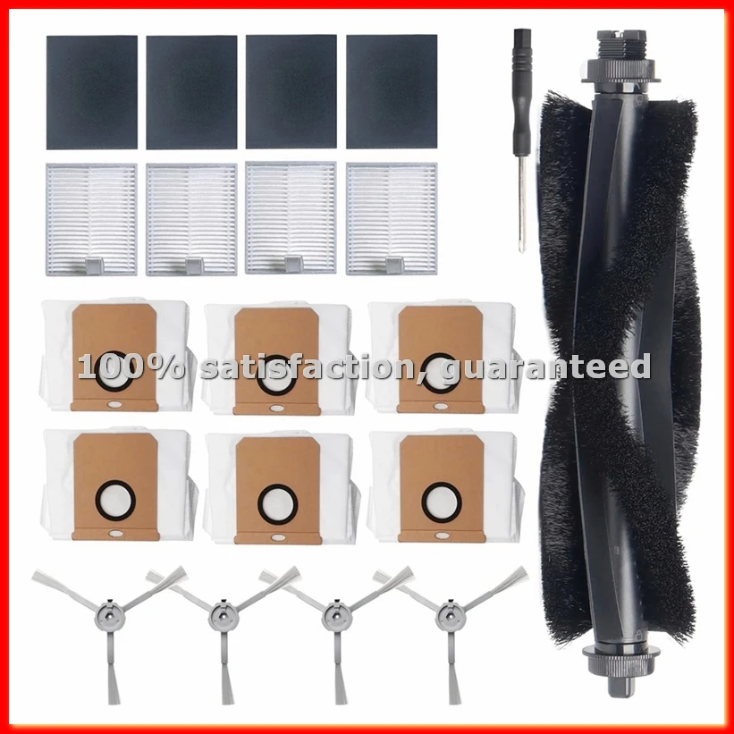 Replacement Parts Kit for L60 Series Robot Vacuums - 15 Pack with Filters, Brushes & Bags-ABAM