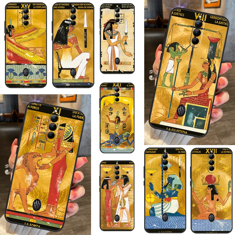 Egypt Mysterious Tarot Phone Case For ZTE Nubia Red Magic 8 Pro Redmagic 6 7 6S 7S Pro 5G 5S 6R Back Cover Shell