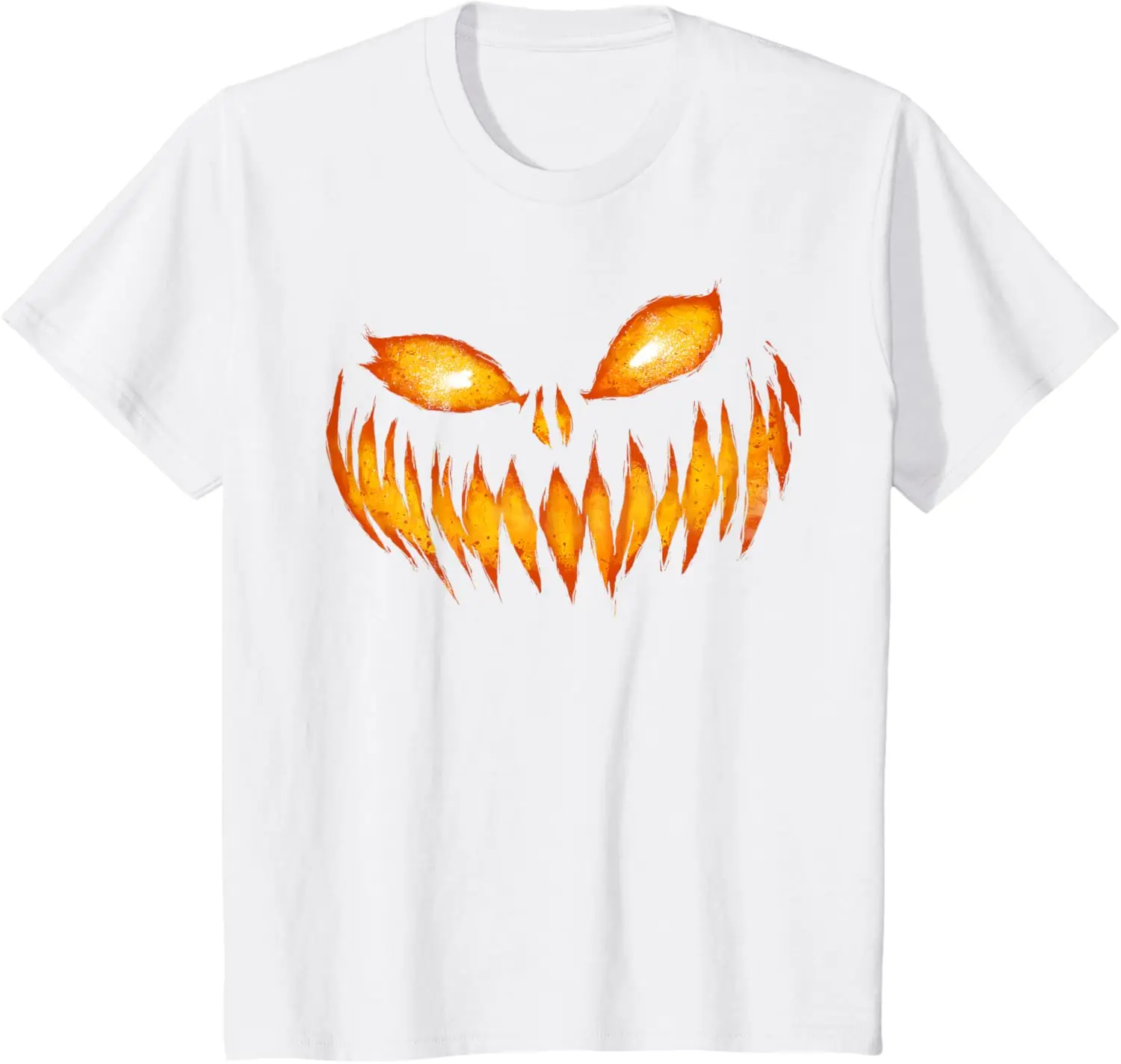 Jack O Lantern Scary Carved Pumpkin Face Halloween Costume T-Shirt Custom Printed Graphic T Shirts Funny Shirt Camiseta