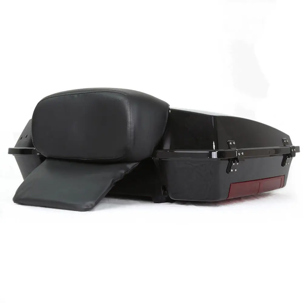 motorcycle tail boxes for har.ley Davidson Tour Pak Trunk with Small Backrest 1997-2013 car black box