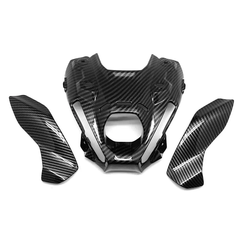 Hydro Dipped Carbon Fiber Finish Front Nose Headlight Cover Fairing Cowl For YAMAHA MT-09 MT09 2021 - 2023