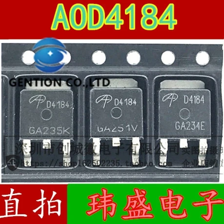 

10 шт. MOS полевая трубка AOD4184 D4184 TO-252 в наличии 100% новая и оригинальная
