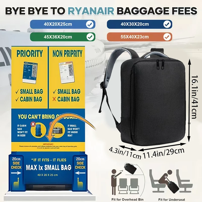 Versatile Multi-Compartment Backpack Multi-Color Adjustable-Strap Lightweight for Travel & Daily Commute Stylish Practical Bag