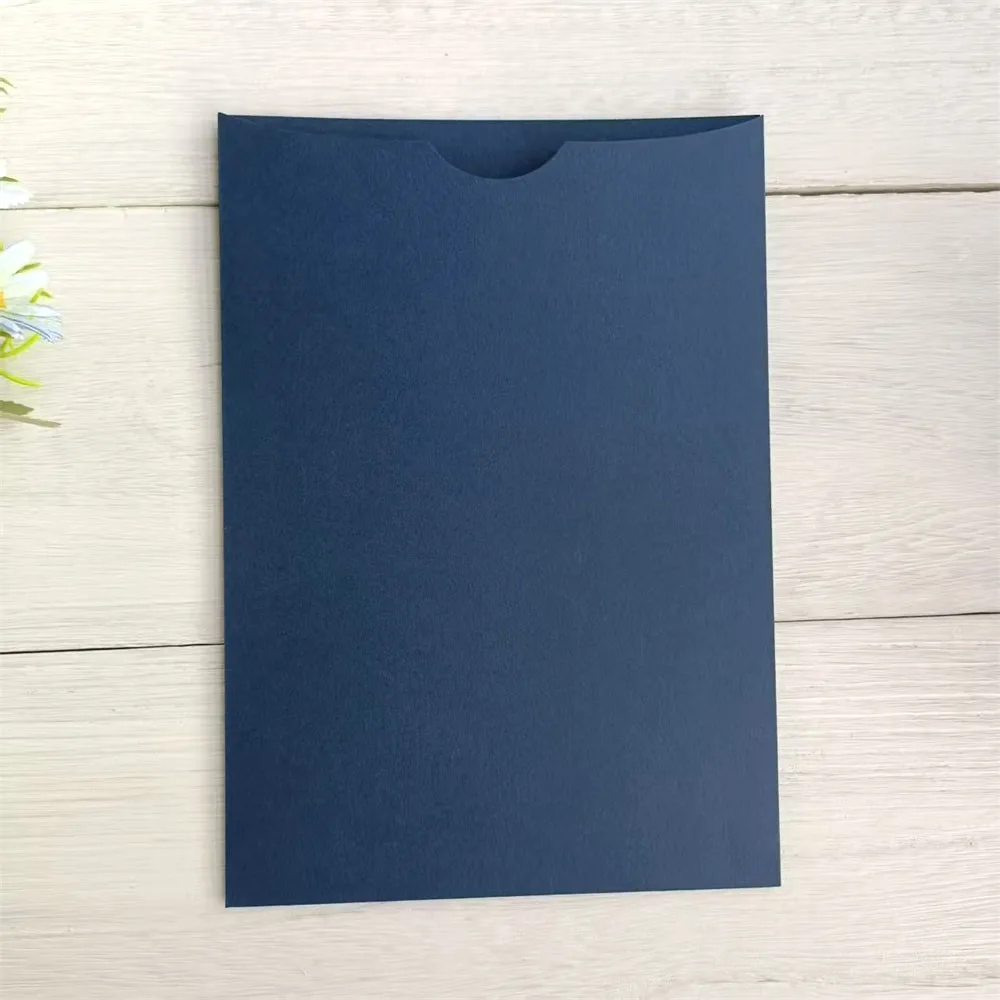 DIY Wedding Invitation Pocket Envelop Fit For 5x7 Inserts Party Gift Cards Customized Printing Available 50pcs
