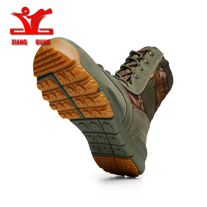 XG 2022 NEW Outdoor Hiking Shoes Men Military Camouflage Shoes Anti Skid Wear Resistant Boots Breathable Climbing Sneakers Women