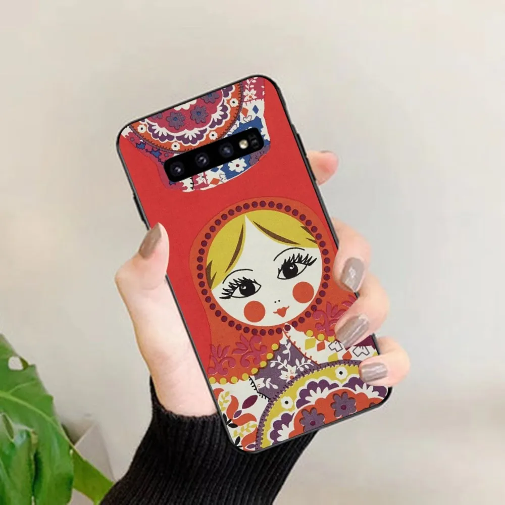 Russian Dolls cute Phone Case For Samsung S 9 10 20 21 22 23 30 23plus lite Ultra FE S10lite Fundas