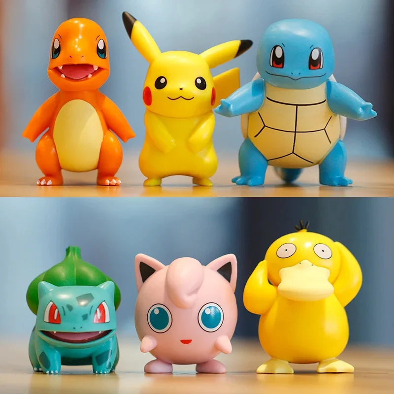 figuras-de-anime-pokemon-em-promocao-brinquedos-pikachu-modelos-charmander-psyduck-squirtle-jigglypuff-bulbasaur-bonecos-kawaii-para-criancas