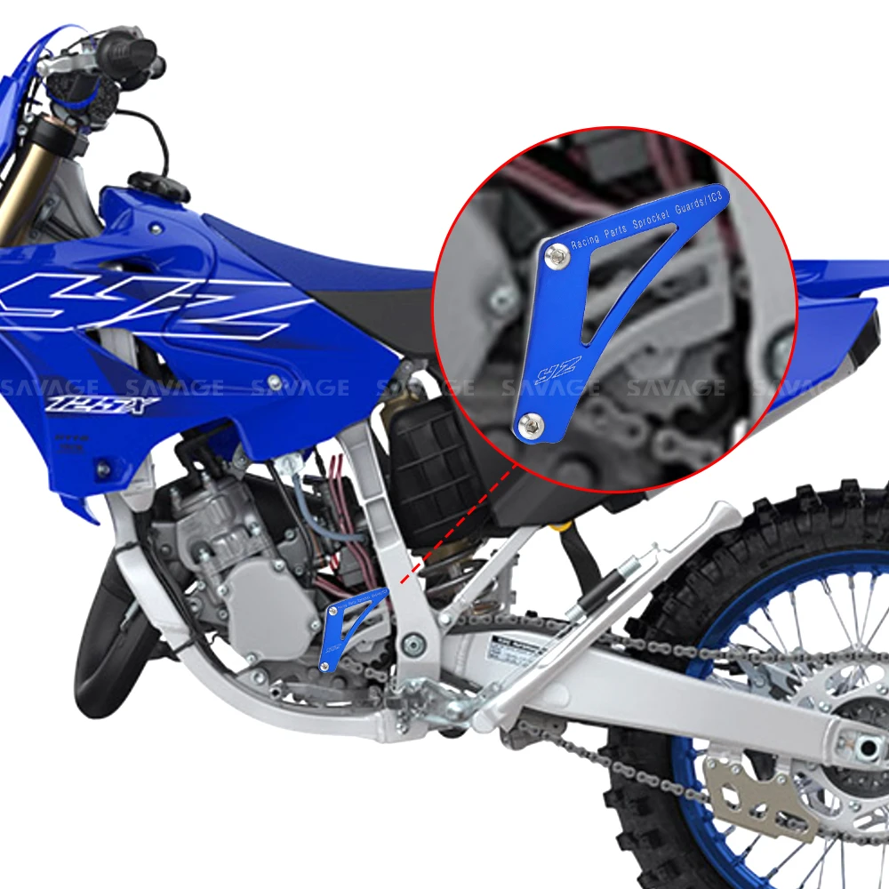 أجزاء السباق الأمامية غطاء ضرس لياماها YZ 125 2006-2022 YZ125X 2020-2022 دراجة نارية سلسلة دليل الحرس حماية الملحقات
