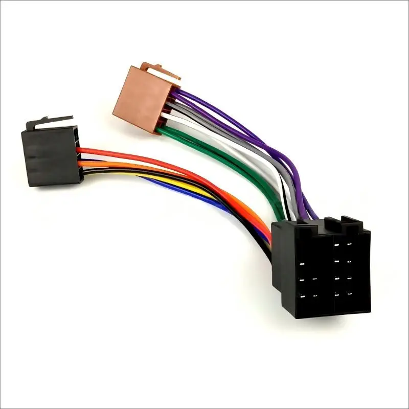 Car Radio ISO Adapter Extended Conversion Cable for VW Audi ISO Male to Female Wiring Harness Cable
