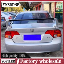 For Honda Civic FD2 Black Red Spoiler 2006-2015 High Quality ABS Material Car Rear Wing Primer Color Rear Spoiler Car Styling