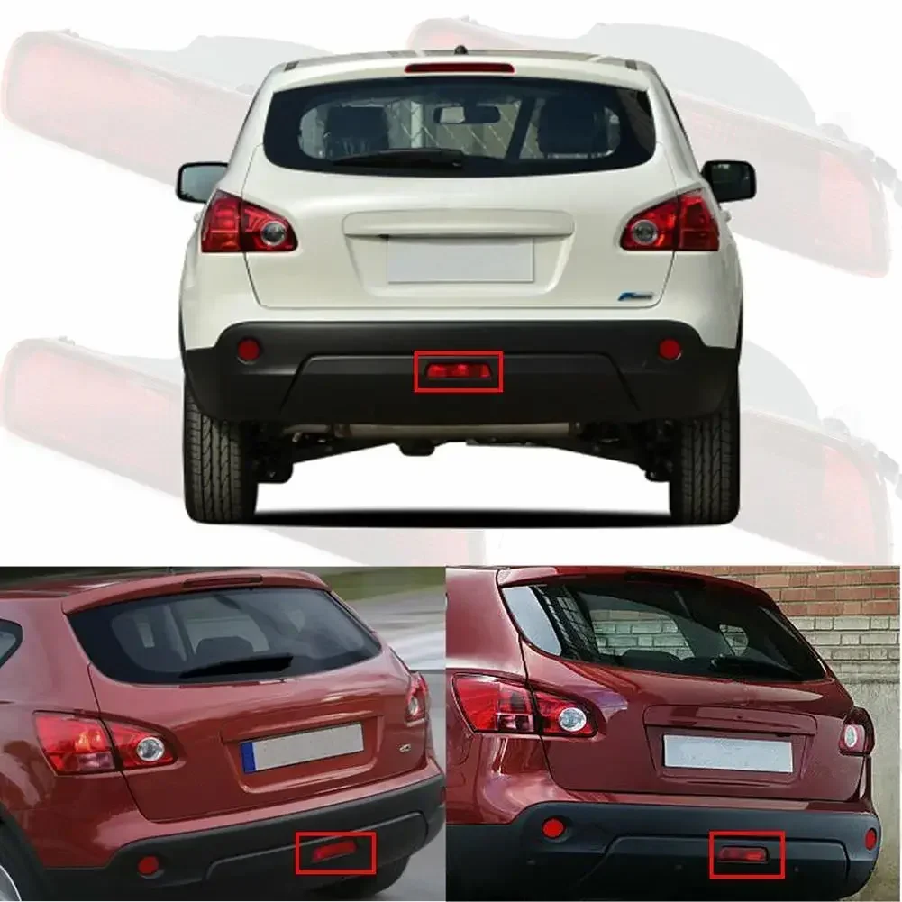 

New High Quality Fog Light Middle Tail Lamp Rear Bumper Signal Lights Red Lens Replacement Waterproof 26580JE20A