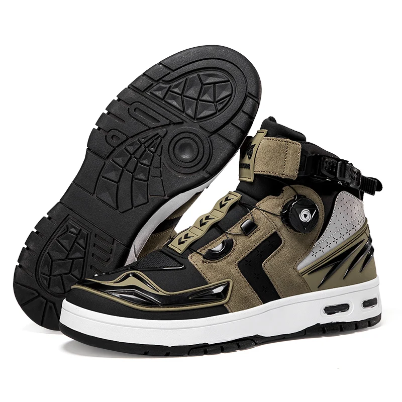 

Motorcycle Riding Boots Off-road Motorcycle Off-road Casual Men's Shoes Windproof Calf Height Shoes Protective shoes biker
