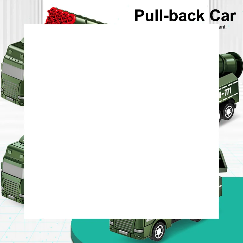 รถของเล่นเด็ก 1 ชิ้น รถบรรทุกทำความสะอาดแบบเฉื่อย รุ่นดึงกลับ รถวิศวกรรมทหาร รถดับเพลิง ของเล่นเด็กผู้ชาย ของขวัญสำหรับเด็ก