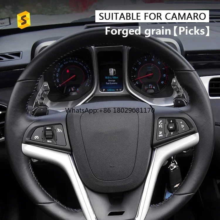 Extensiones de palas de cambio de paleta forjada de fibra de carbono seco Real para Chevrolet Camaro 2012 a 2015, Interior de coche Accsori