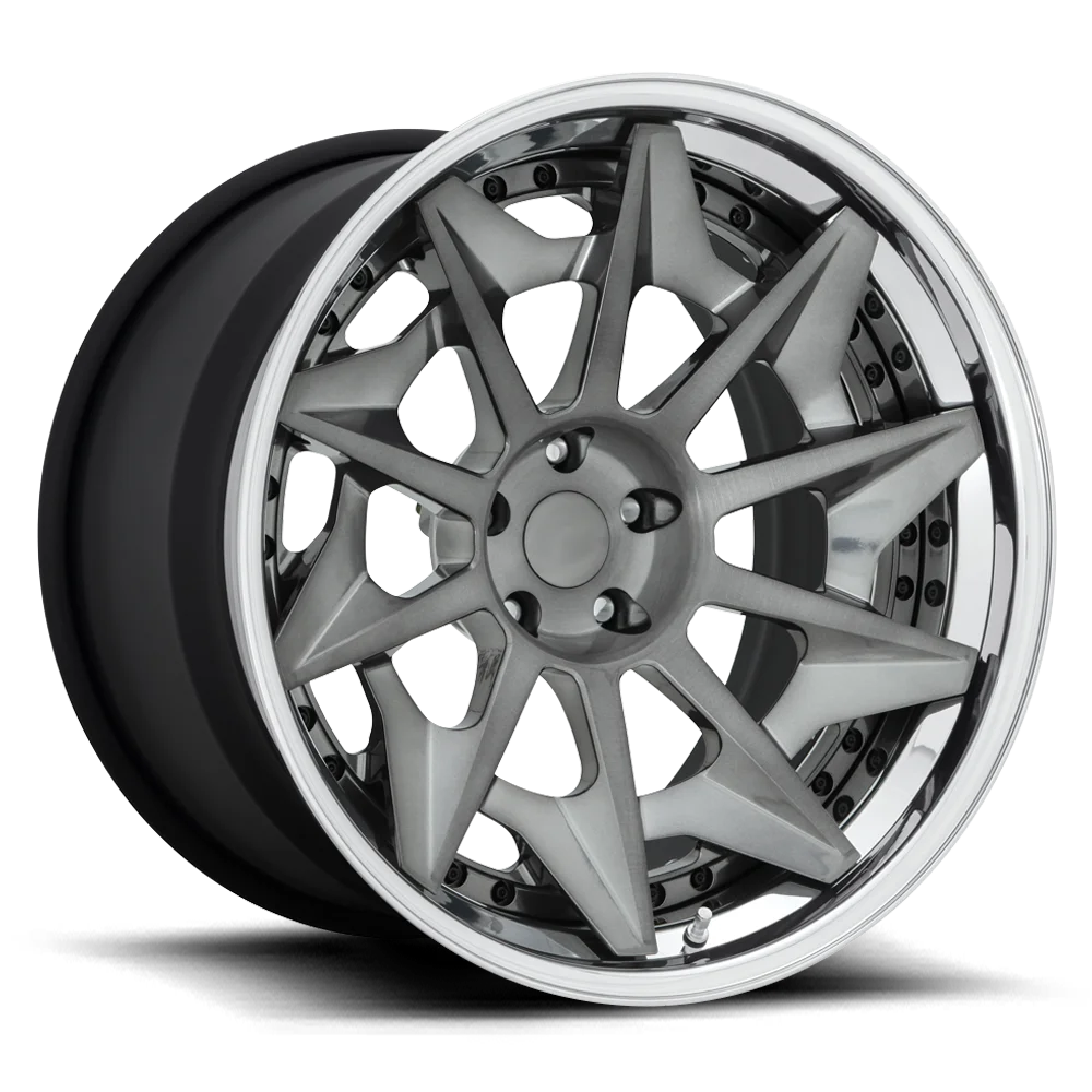 for Hot brushed 17 inch car wheel rims,customized 1 piece 2 piece forged   alloy  wheels with  jwl via