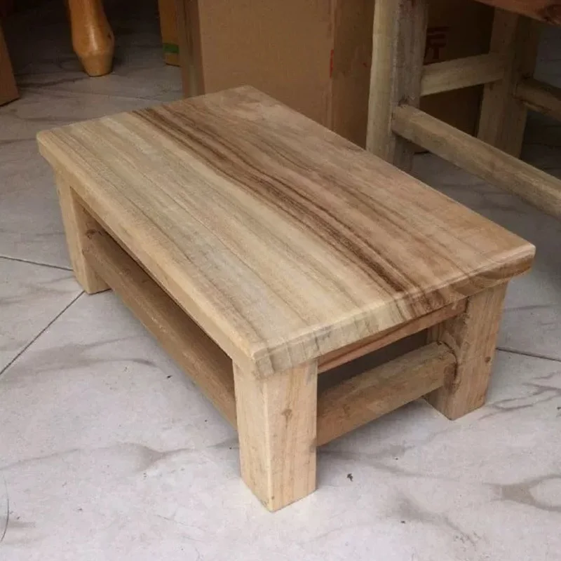 

Traditional Handmade Primitive Camphorwood Foot Stool Small Bench