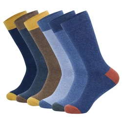 2021 New Style High Quality fashion colorful Men cotton Socks Large Size Stripe Grid pure Funny Casual Socks SizeEU41-48