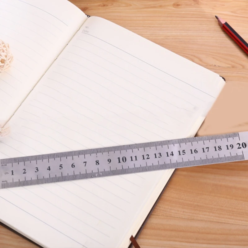 F92C Straight Ruler Measuring Tools for School Office Home Architect Craft 15/20/30cm