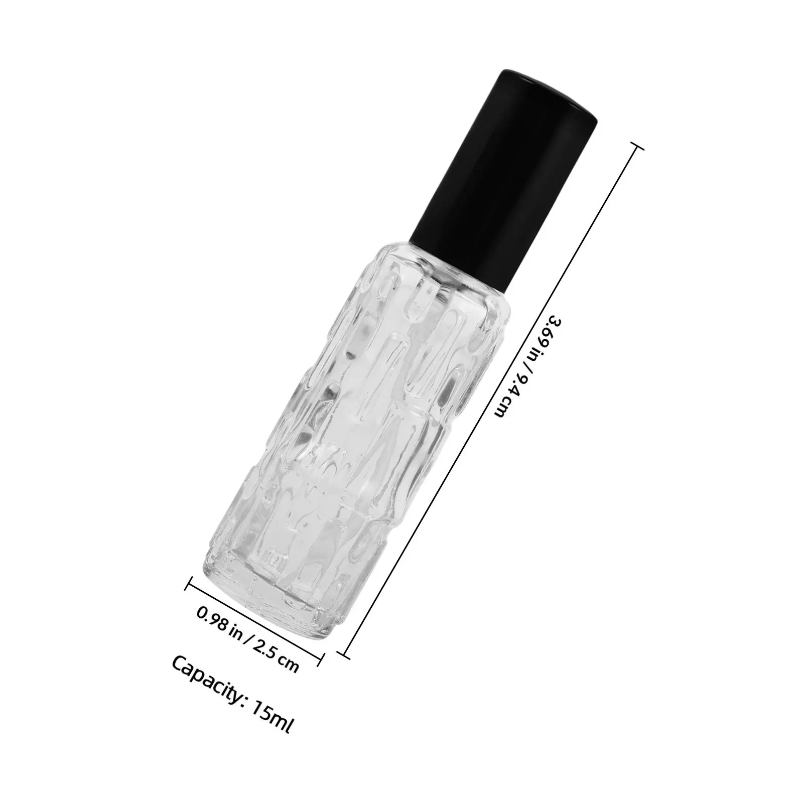 6Pcs 15Ml Mini Perfume Bottle Glass Body Aluminum Shell Leak Proof Spray Pump Portable Travel Size Fragrance Container Aroma