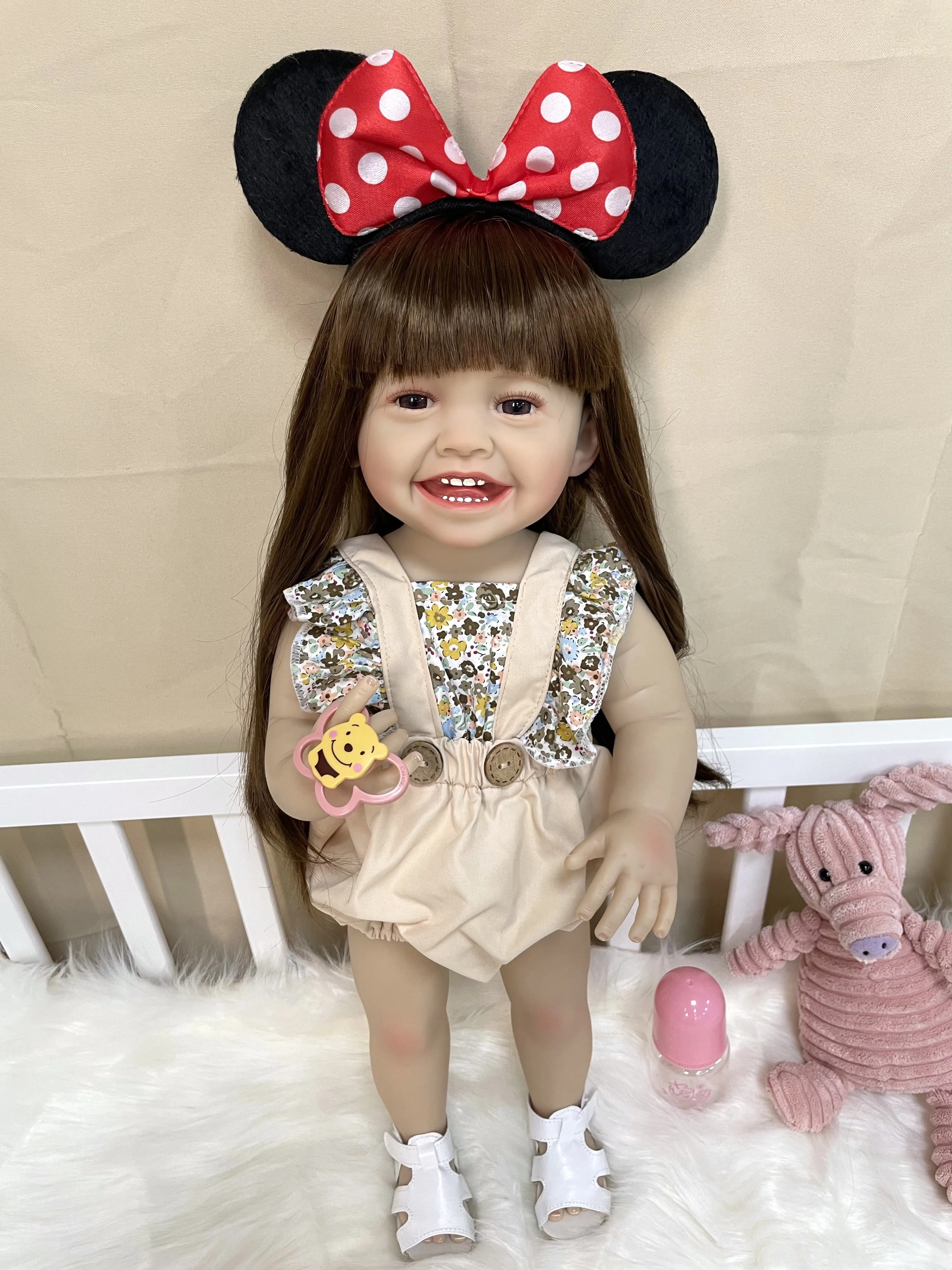 

Cokela 22Inch Cheap 55CM Top Selling Toys Soft Real Alive Full Body Kits Toddler With Silicone Reborn Baby Dolls For Girls