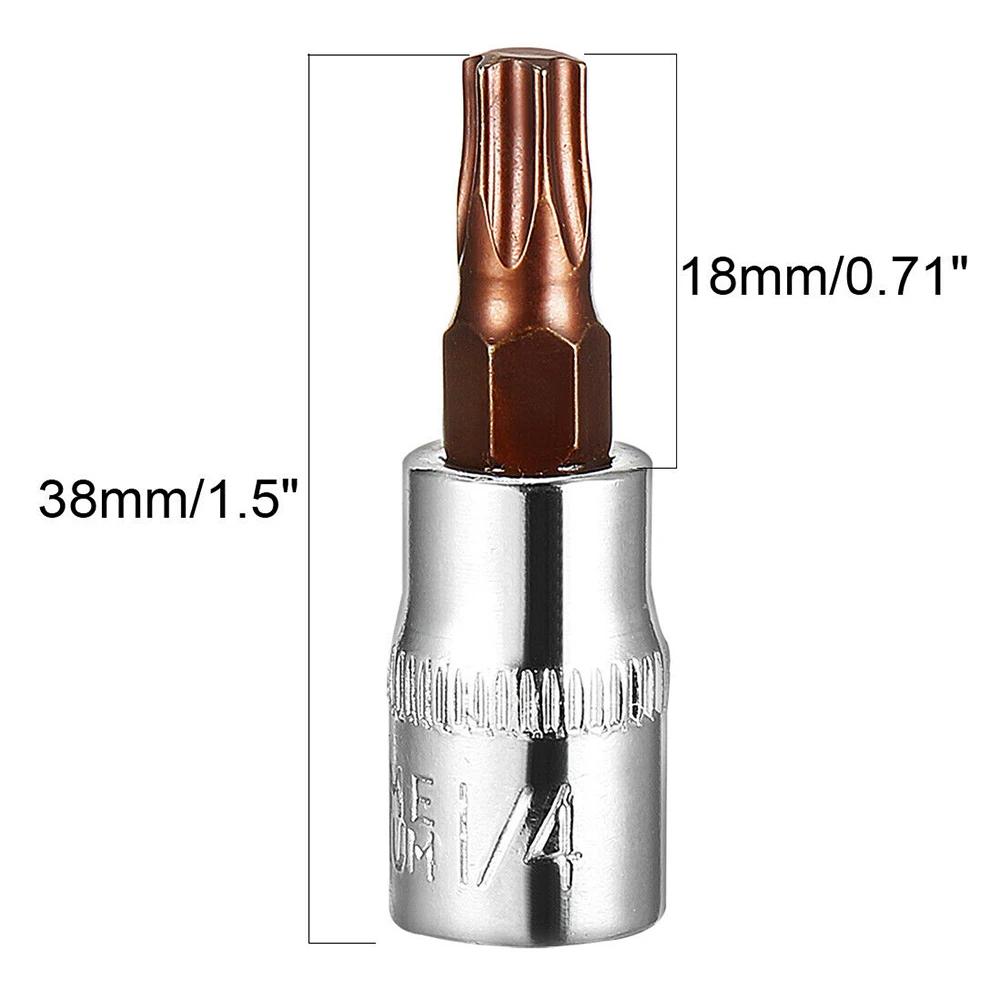 2 uds reemplazo de enchufe T30 accesorios de enchufes herramienta de alta calidad Torx Bit 1/4 pulgadas suministros de accionamiento T30
