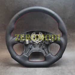 Leather Sport Steering Wheel For VW Golf 3 III GTI Flat Bottom
