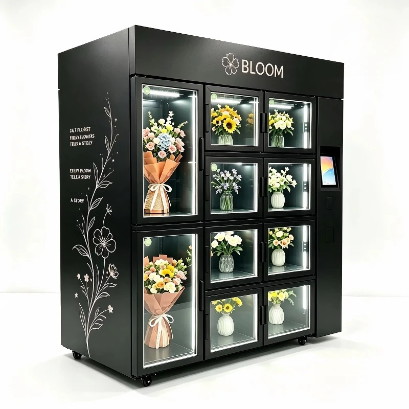 Factory Direct Latest Model Touch Screen  Maquina De Flores   Remote Monitoring Maquina Expendedora De Flores  CE  Certification
