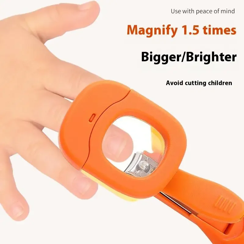 

Baby Elderly Nail Clippers With LED Light/Magnifying Glass Splashproof Nail Trimmer Fingernails Toenails Nail Scissors Care