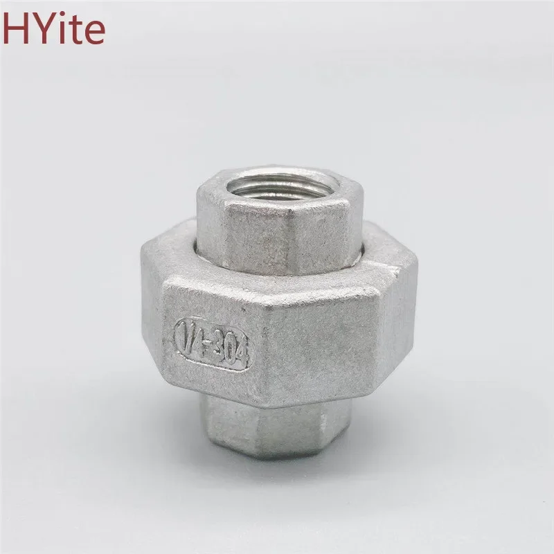 

1/8" 1/4" 3/8" 1/2" 3/4" 1" 1-1/4" 1-1/2" Female Thread SS 304 Stainless Steel Live Joint Coupling Union Connector Pipe Fitting